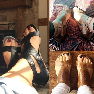 Eliana Orthopedic Leather Sandal
