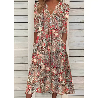 Daisy Mirage Midi Dress