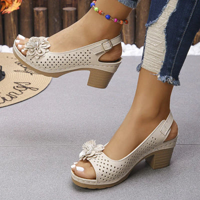 Clara Bloom Heeled Sandals