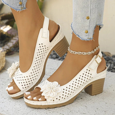 Clara Bloom Heeled Sandals